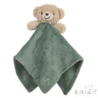 BC305-SG: Sage Green Bear Embossed Comforter